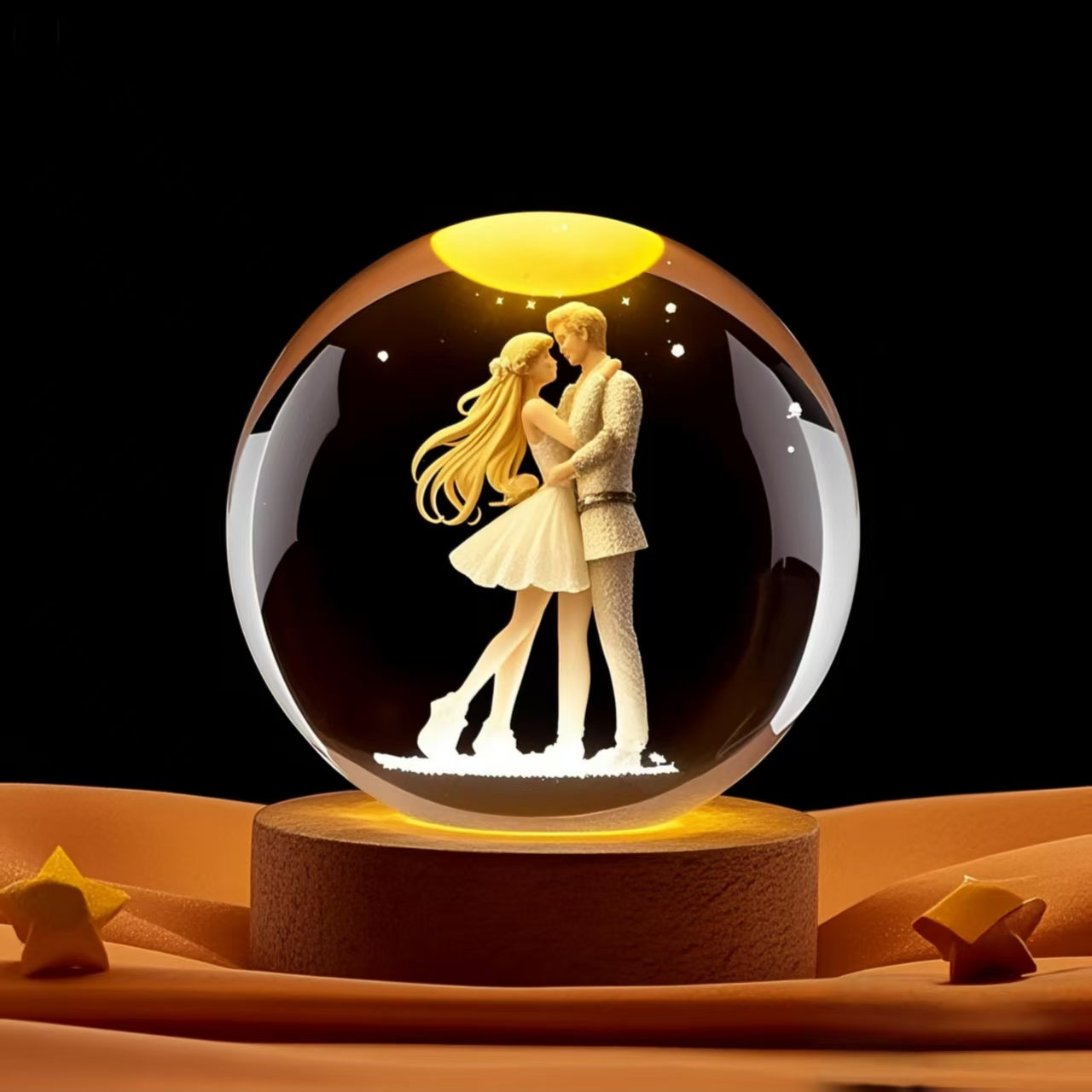 Custom 3D Photo Crystal Ball – Personalized Portrait Keepsake